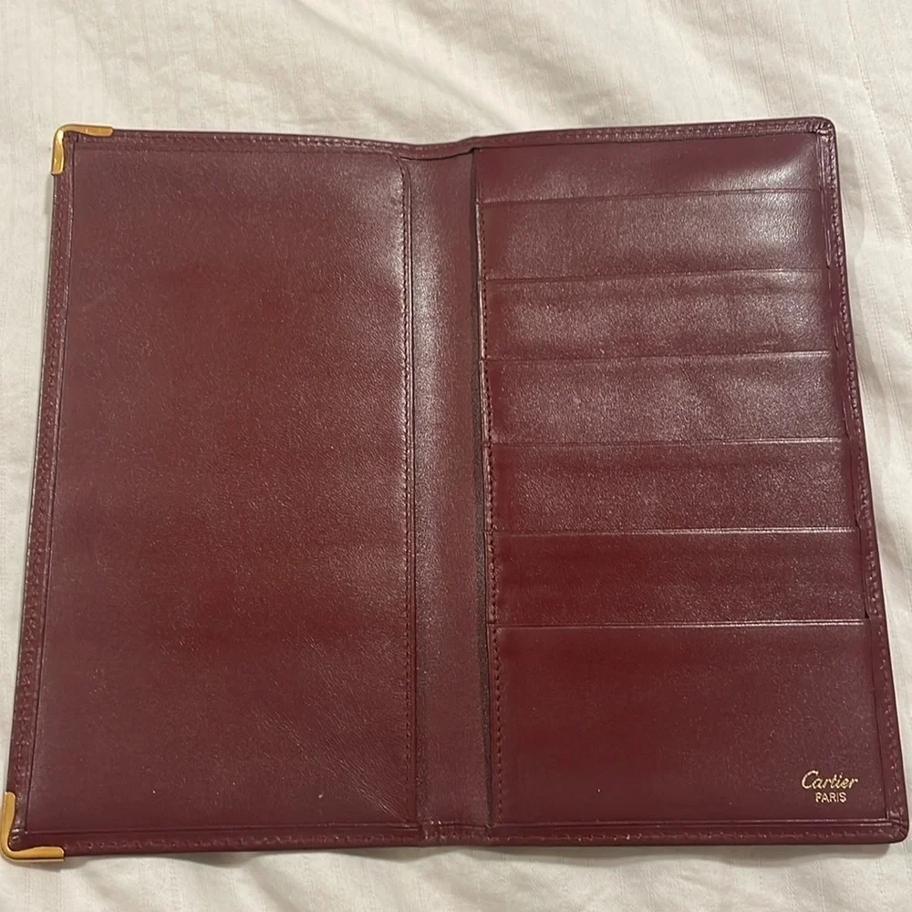 Cartier Bifold Men's Leather Long Wallet WLT
